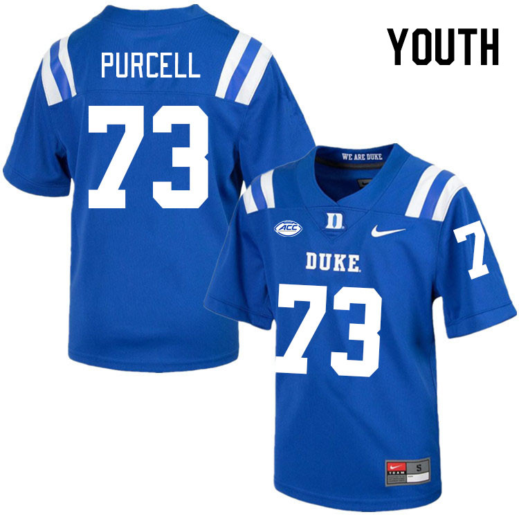 Youth #73 Jack Purcell Duke Blue Devils College Football Jerseys Stitched-Royal